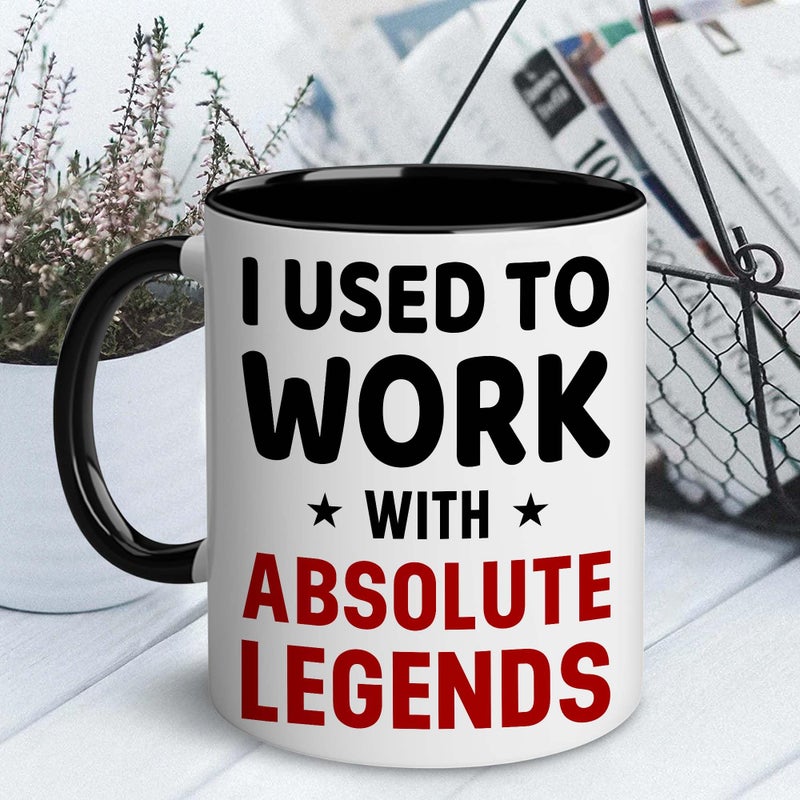 WHIDOBE Retirement Gift - I Used To Work With Absolute Legend - Christmas Mug For Retirement - Goodbye Boss, Management, Coworker Gifts - Going Away, Farewell, Leaving Job, Good Luck New Job - Image 3